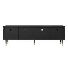 Television Stands & Entertainment Centers - Black + MDF - View 10