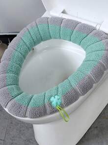 1件/2件/4件加厚马桶套，可拆卸马桶垫，针织保暖通用马桶套，可洗马桶垫，冬季柔软马桶套，马桶配件