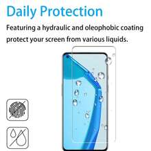4片裝高畫質鋼化玻璃螢幕保護貼，適用於 Galaxy A13/A14 5G/A23/A34/A54/S24 FE/A5/A35/A15/A05s/S23 FE/S24FE/A06/A36/A56/A26 等機型，防刮耐磨、邊緣圓滑、防碎裂、無氣泡、高透明度 - 無色 - 查看 5