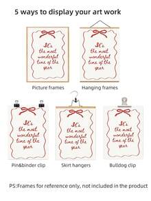 1 szt. bezramkowy plakat świąteczny "To najcudowniejszy czas w roku", modna świąteczna sztuka ścienna, urocze dekoracje świąteczne, estetyczny nadruk w stylu vintage, odważna sztuka świąteczna, niezbędny element pokoju w akademiku, najlepszy wybór prezentów, dekoracja świąteczna, choinka, prezent, dekoracja na Święto Dziękczynienia, ślub, wystrój domu, wystrój domu, wystrój jesienny, dekoracje jesienne, dekoracje urodzinowe, prezenty, artykuły imprezowe, dekoracje świąteczne, dekoracje na Halloween, dekoracje ścienne, ozdoby na Halloween