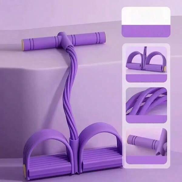 6-Tube Widerstandsbänder für Heimtraining - Ganzkörperworkout, Bauchtrainer, Rudergerät und Fitnessausrüstung - Verbesserung von Kraft und Flexibilität