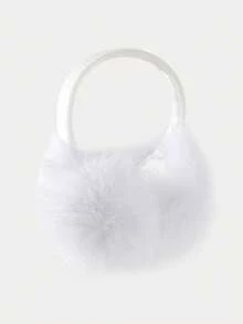 1pc Men's Faux Fur Ear Warmers, Foldable Regular Style Suitable For Keeping Warm In Winter