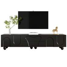 Television Stands & Entertainment Centers - Black + Particle Board - View 2