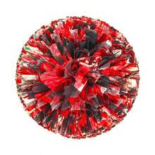 2 Stücke Cheerleader mit Pompons, Bändern, Tanzauftritts-Requisiten, Quadratische Tanzspiel-Requisiten, für Fußball, Basketball, Fußball und Sportaufführungen, Mannschaftssportarten, Tanz- und Cheerleader-Requisiten