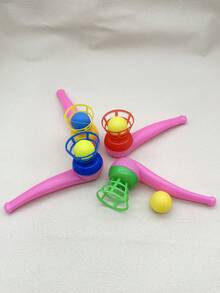 10pcs Random Color Plastic Pipe Shaped Floating Blowing Balls - Suspension Flying Ball Toys - Family Party Favor Interesting Gifts Ideas - Stress Reliever Balance Blowing For Adults Funny Party Supplies