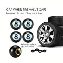 8pcs Valve Stem Caps, 8V1 American Valve Stem Tire Valve Caps, Anti-Corrosion, Protect Tires From Dust And Debris, Fit For Cars, Trucks, Motorcycles, SUVs And Bicycles, Valve Stem Accessories - Multicolor - View 10