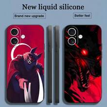 Funda de teléfono de dibujos animados del Gato con Botas compatible con  17 16 15 14 13 12 11 X XR XS 8 Plus Mini Pro Max, funda suave negra a prueba de golpes, compatible con funda de  17, funda de  17 Pro, funda de  17 Pro Max - Negro9 - Ver 1