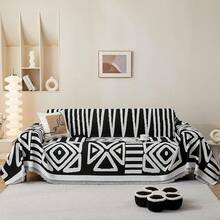 Funda Reversible Chenille Mejorada,Ultra Suave Funda de Sofá Chenille de Doble Cara, Washable Anti-Slip Multifuncional Sofa,Funda Sofá Perro Acolchada,All Seasons. (Cerceta, 180*230cm/70.8*90.pulgadas) - Negro - Ver 10