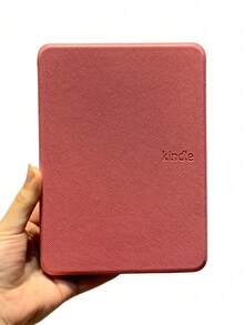 Textured Magnetic Protective Case With Strap For Kindle Paperwhite 12th Generation 7" - Bụi hồng - Xem 1