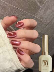 15毫升磁性猫眼凝胶指甲油 – 祖母绿和酒红色闪光凝胶，玻璃效果可卸UV/LED DIY沙龙美甲 - 彩色 - 查看 8