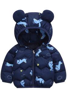 全新儿童防风夹克防寒外套保暖派克大衣外套适合婴儿男童女童婴幼儿秋冬