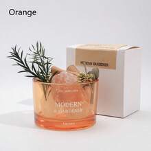 1pc No-Flame Jasmine Aroma Diffuser Set, Lavender/Rose Essential Oil Diffuser Stone, Jasmine Essential Oil Diffuser, Fragrance Stone Diffuser, Home Fragrance Set, Living Room/Bedroom/Bathroom Diffuser, Air Purifier, Sleep Aid, Glass Base, Pink/Orange/Green, Includes 1/6 Bottle Jasmine/Lavender/Rose Essential Oil - Jasmine - View 10