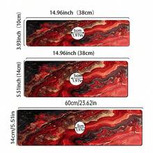 1 miếng lót thoát nước bồn rửa họa tiết bãi biển màu đỏ nghệ thuật, miếng lót vòi nước nhà bếp/phòng tắm chống trượt bằng đất tảo cát và cao su khô nhanh, thấm hút độ ẩm, miếng lót thoát nước bằng silicon chống trượt bằng bùn tảo cát, miếng lót thoát nước nhà bếp gia dụng, miếng bảo vệ bồn rửa mặt, phù hợp với mọi loại vòi nước trong phòng tắm và nhà bếp. - Nhiều màu - Xem 10