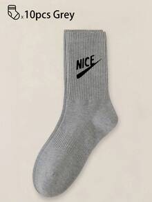 40pcs/30pcs/24pcs Unisex Comfortable Sports Socks, Men's Long Socks For Sports And Training, Women's Long Socks For Casual And Business Wear, Antibacterial, Soft, Black And White, Odor-Resistant, Moisture-Wicking, Lightweight And Comfortable, Suitable For Autumn/Winter, 20pcs/10pcs/8pcs/6pcs/4pcs/2pcs Set, Autumn