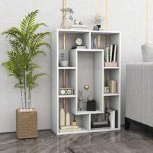 Bookshelf 35.5 Bookcase With 7 Cubes Geometric Display Shelf Wood Bookshelves And Bookcases Small Bookshelf With Storage Book Shelves For Bedroom Living Room Home Office White - trắng - Xem 2