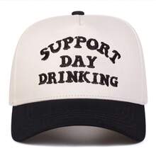 1Piece Men Letter Embroidered Patchwork Five-Sided Baseball Cap Outdoor Adjustable Sunscreen Leisure Hat Spring Autumn Travel Tourism Beach Vacation - Nhiều màu - Xem 3