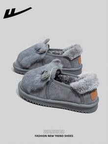 1 Pair WARRIOR Women's Autumn/Winter Warm Sports Shoes, Lace-Up Soft Sole Casual Shoes, Low-Top Outdoor Flat Shoes, Thermal Lined, Commuting Shoes, Round Toe Low Heel Non-Slip Solid Color Elegant Soft Bottom Hiking Shoes, Suitable For Students Graduation Photos, Women Low-Top Leather Sports Skateboard Shoes