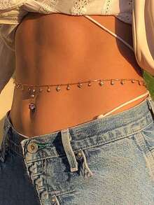 1pc Sexy Bikini Waist Chain Simple Bikini Belly Chains Summer Body Chain Beach Body Accessories Jewelry For Women Girls