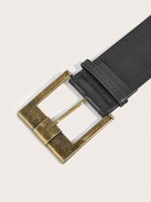 1 件女士复古梅拉德风格宽腰带，束腰连衣裙配饰，别致的美国学院风，适合日常穿着 - 彩色 - 查看 9