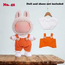 一套时尚手工针织娃娃服装，适合6.69英寸娃娃，包括毛衣和裤子或裙子，DIY可爱配饰，非常适合玩耍和展示，是送给女儿的生日、周年纪念日、圣诞节、万圣节和节日的理想礼物（不含娃娃和鞋子）。 - 彩色 - 查看 12