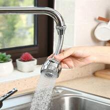 1 قطعة موسع حنفية رأس فوهة مرشح مضاد للرذاذ عالمي لحنفيات المنزل، دش المطبخ، موفر للمياه عالي الأداء