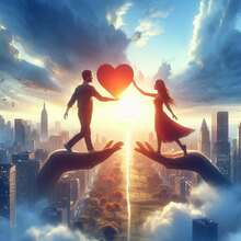 1件装钻石画套装，新款心形主题，手工制作，5D DIY马赛克十字绣套装，刺绣水钻，家居装饰，节日礼物 - 彩色 - 查看 1