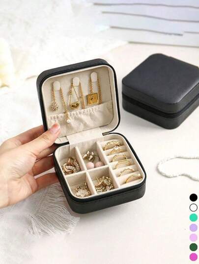 Hộp đựng trang sức du lịch, hộp đựng phụ kiện đa chức năng, hộp đựng mỹ phẩm trang điểm, hộp đựng trang sức bằng da PU, hộp đựng nước hoa, hộp trưng bày trang sức có thể tháo rời, hộp đựng trang sức nhiều tầng, chất liệu PU chống thấm nước, thích hợp đựng dây chuyền, bông tai, nhẫn và được nâng cấp để sử dụng khi đi du lịch.