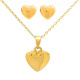 Set Collar y Aretes Corazon