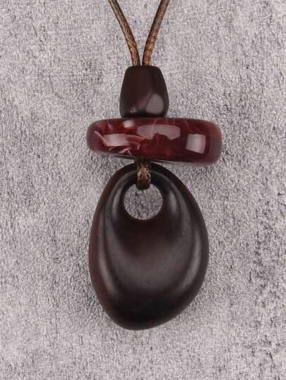 1pc Vintage Green Stone Sun Shaped Alloy Necklace, Gift For Girlfriend, Wife, Mother