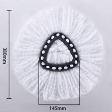 2 Pack Microfiber Spin Mop Replacement Heads, Compatible With 2-Tank RinseClean System, Machine Washable Refills (Blue) - 白色 - 查看 2