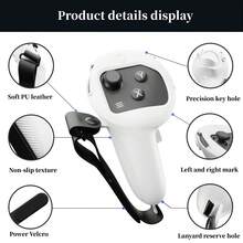 2 sztuki etui ochronne na kontroler Oculus Quest3/Quest3S, akcesoria do gier VR Meta Quest 3/Quest3S, odporne na upadki, kurz i zarysowania, poprawiające komfort gry - Wielokolorowe - Zobacz 2