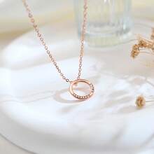 Custom Circle Name Necklace, Personalized Engraved Name Necklace, Handmade Multi Name Jewelry, Mother's Day Gift For Her, Gift For Couple - Multicolor - View 7