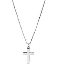 Customized Stainless Steel Name Cross Pendant, Equipped With A Customized Stainless Steel Cross Pendant Necklace With A Customized Name, - Multicolor - View 10