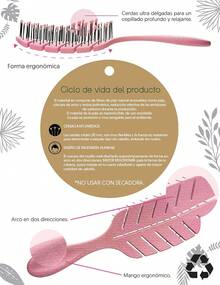 Cepillo de Cabello Ecologico  Cepillo Ovalado Timco ECO-CRO - VERDE - Ver 5