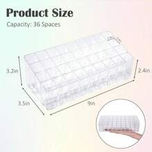 Rollerball Perfume Organizer, Beauty Scent Holder, 36 Space Acrylic Perfume Organizer Refillable Container Tall Scented Oil Storage Display, Makeup Lipgloss Lipstick Display - Initial - View 3