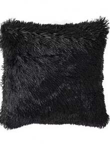 Plush Pillow Cover FelpPelo Alto 42x42cm- - màu đen - Xem 1