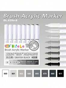 Marcadores de pintura acrílica recién actualizados, primer lanzamiento en línea. Tinta talla grande espesa, flujo talla grande suave, selección de colores talla grande completa. Adecuado para manualidades y suministros artísticos, se puede usar en plástico, vidrio, metal, bambú, lienzo, piedras, cerámica y textiles para manualidades, también adecuado para pintura artística profesional. Un regalo ideal para amigos y familiares.