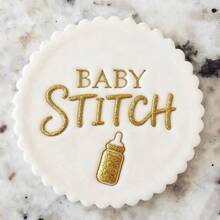 Customize Text With 2 Cookies Cake Decorations DIY Cutters Sugar Cake Templates Wedding Clay Fondant Embosser Name Cake Mold Handmade Cookie/Biscuit Embosser Stamp