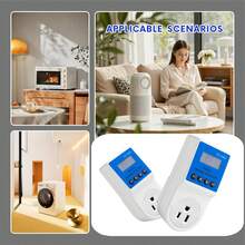 regulador de Voltaje Eléctrico para Refrigerador Enchufe de Protección para Refrigerador Protector contra Sobretensiones Electrónico Enchufe 110V - Tipo de Enchufe A USA (110-127V) - Ver 7