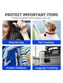 宠物猫项圈套装，包含项圈、定位器和硅胶保护套，GPS智能防丢定位器 - 实时追踪，无需安装，仅兼容iOS设备