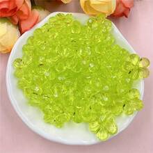 50Pcs/14mm Transparent Blossom Beads Flower Beads Acrylic Beads Loose Beads Pen Beads For DIY Ballpoint Pen Necklaces Mobile Phone Chains Clothing Bags Jewelry Supplies Decorative Beads Accessories - 50 chiếc - Xem 10