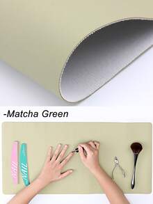 1 件 30*60cm 小型可水洗美甲桌垫，柔软超细纤维 PU 皮革材质，可重复使用可折叠美甲沙龙桌垫，亚克力美甲桌垫，适用于美甲沙龙工作室和家庭使用。美甲用品 - 彩色 - 查看 7