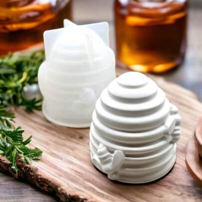 Khuôn nhựa tự làm hình tổ ong để trang trí nhà cửa, đồ trang trí bàn, khuôn silicon làm nến sáp thơm hình tổ ong, khuôn thạch cao epoxy.