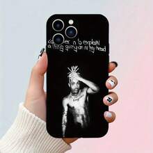 Esta funda para teléfono Rap Boy Xxx diseñada específicamente para iPhone presenta un exterior de TPU negro con un estilo de caricatura, es a prueba de golpes y muy duradera.Es adecuado para los modelos de iPhone de 11 a 16 Pro Max. - Negro - Ver 8