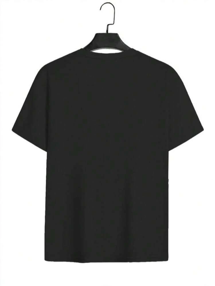 Männer Schlaf Heavy Band Tokens T Shirts Reine Baumwolle Kleidung Neuheit Kurzarm Crewneck T-Shirt D - 黑色 - 查看 2