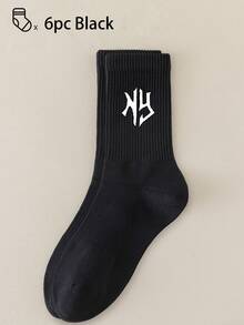 40pcs/30pcs/24pcs Unisex Comfortable Sports Socks, Men's Long Socks For Sports And Training, Women's Long Socks For Casual And Business Wear, Antibacterial, Soft, Black And White, Odor-Resistant, Moisture-Wicking, Lightweight And Comfortable, Suitable For Autumn/Winter, 20pcs/10pcs/8pcs/6pcs/4pcs/2pcs Set, Autumn