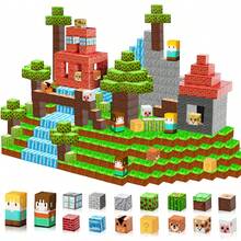 60/120/160pcs Magnetic Building Blocks, CoolNuro DIY Animal Forest Set, Suitable For 3+ Years Old Boys & Girls, Birthday Gift, Construction & Geometric Shapes Toy, Christmas Gift
