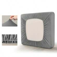 1PC Soft Velvet Sofa Cover Elastic Plain Sofa Seat Cushion Covers Pet-Friendly Removable Warm Couch Slipcovers Home Decor