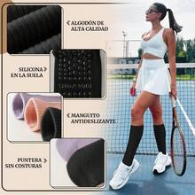 4 Pares de Calcetines de Yoga,calcetines antideslizantes para pilates,Ballet,Entrenamiento Descalzo,Baile,Fitness,Varios colores - Calcetines largos-Negro+Gris Oscuro+Gris+Blanco - Ver 9