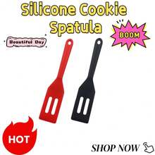 1 Pc Cross-Border Silicone Brownie Spatula Small Flat Pan Spatula Drain Spatula Steak & Egg Spatula Baking Cake Spatula